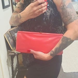 Joseph Magnin Vintage Barbiecore Pink Clutch